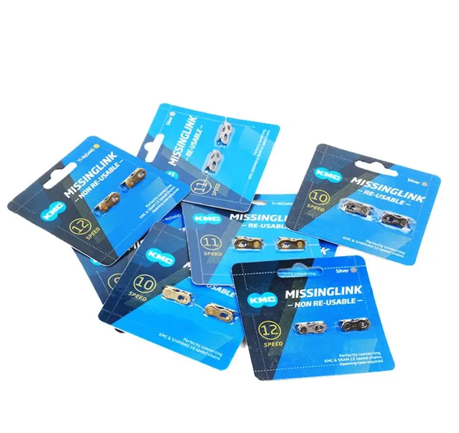 1 Pair Bicycle Chain Buckle KMC 9/10/11/12 Speed Missing Link Chain Missing Links compatible with SHIMANO/KMC Bike Chain Links, Silver, gold
1 Pair Bicycle Chain Buckle KMC 9/10/11/12 Speed Missing Link Chain Missing Links compatible with SHIMANO/KMC Bike Chain Links, Silver, gold