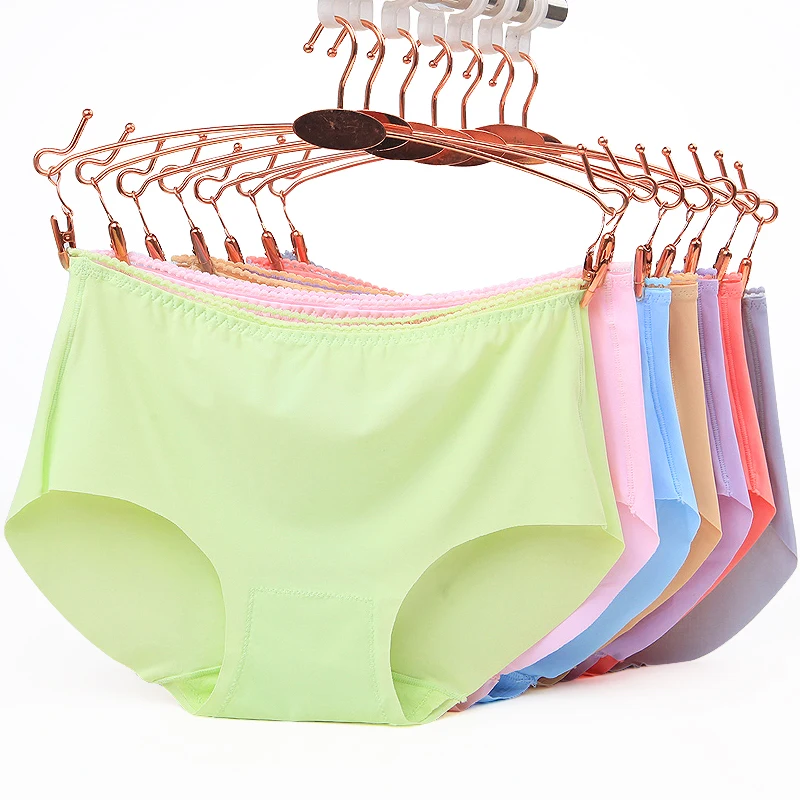 Wholesale Seamless Women's Panties Ice Silk Underwear Women Nylon Fashion Seamless Sexy Solid Briefs Breathable Female Lingerie
Wholesale Seamless Women's Panties Ice Silk Underwear Women Nylon Fashion Seamless Sexy Solid Briefs Breathable Female Lingerie