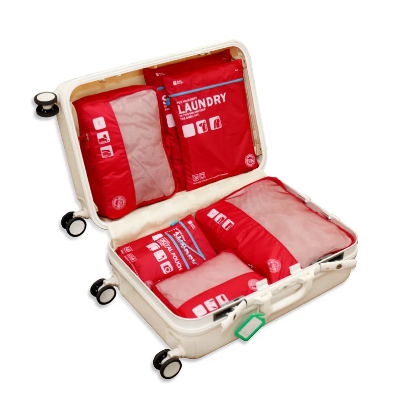 7 Piece Clothes Splitting and Portable High Quality Travel Bag Packing Cube Women Travel Cosmetic Bag Travel Storage Bag Set, 2 colors
7 Piece Clothes Splitting and Portable High Quality Travel Bag Packing Cube Women Travel Cosmetic Bag Travel Storage Bag Set, 2 colors