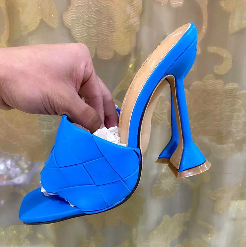 2020 Chaussure Talon Custom Hand Made Woven Mules Shoes Square Toe High Heels, As pictures
2020 Chaussure Talon Custom Hand Made Woven Mules Shoes Square Toe High Heels, As pictures