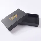 Custom Black Packaging Box with lid base gift box