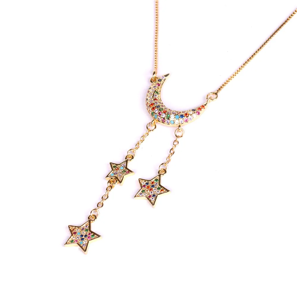 Sailing Jewelry Star Moon Necklace Rainbow Color Moon Star Necklace Moon Star Pendant Necklace For Women Girls Gifts
Sailing Jewelry Star Moon Necklace Rainbow Color Moon Star Necklace Moon Star Pendant Necklace For Women Girls Gifts