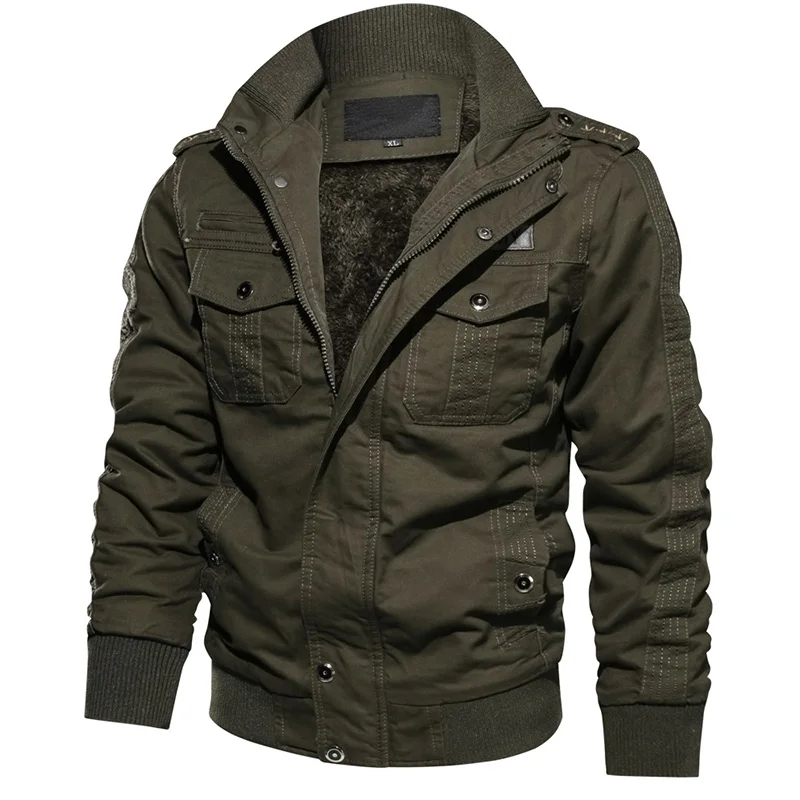 Wholesale Mens Casual Long Sleeve Military Army Jacket chaquetas Thick Winter Jacket, Black, khkai, armygreen
Wholesale Mens Casual Long Sleeve Military Army Jacket chaquetas Thick Winter Jacket, Black, khkai, armygreen