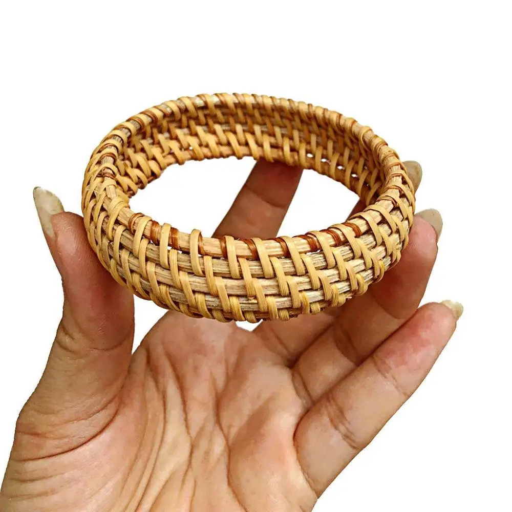 Ethnic Style Hand-Woven Rattan Bracelet Simple Big Round Rattan Bracelet Ladies Jewelry, Natural
Ethnic Style Hand-Woven Rattan Bracelet Simple Big Round Rattan Bracelet Ladies Jewelry, Natural