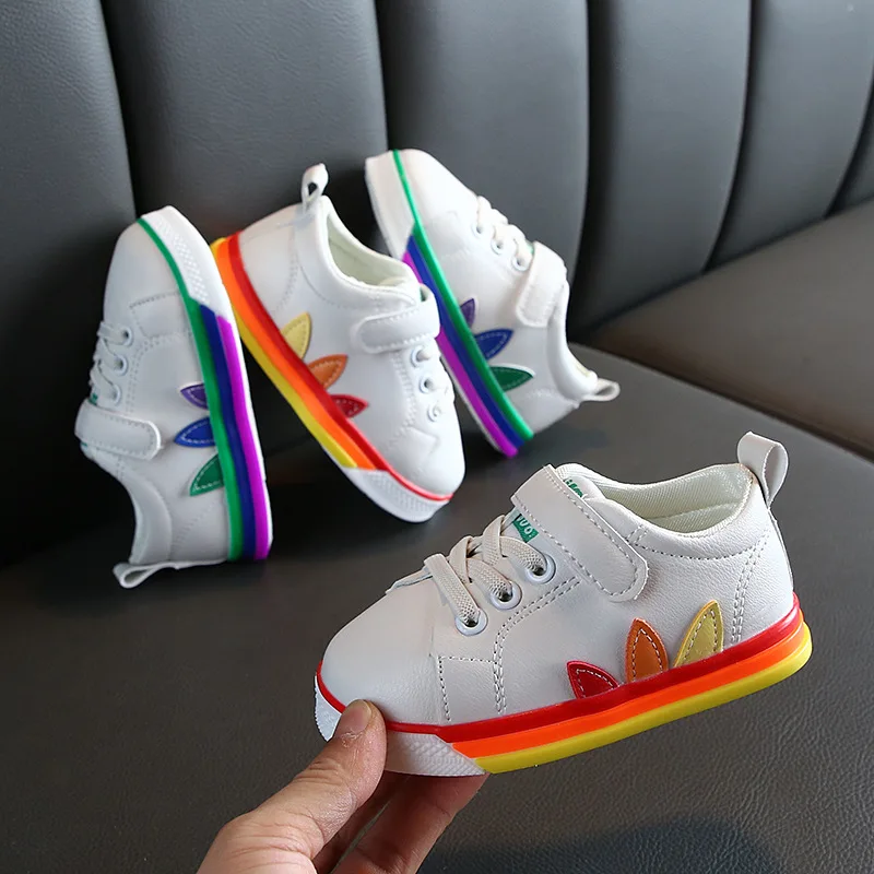 Hot selling boys girls spring beautiful colorful rainbow white sports kids shoes, White and yellow / white and blue
Hot selling boys girls spring beautiful colorful rainbow white sports kids shoes, White and yellow / white and blue