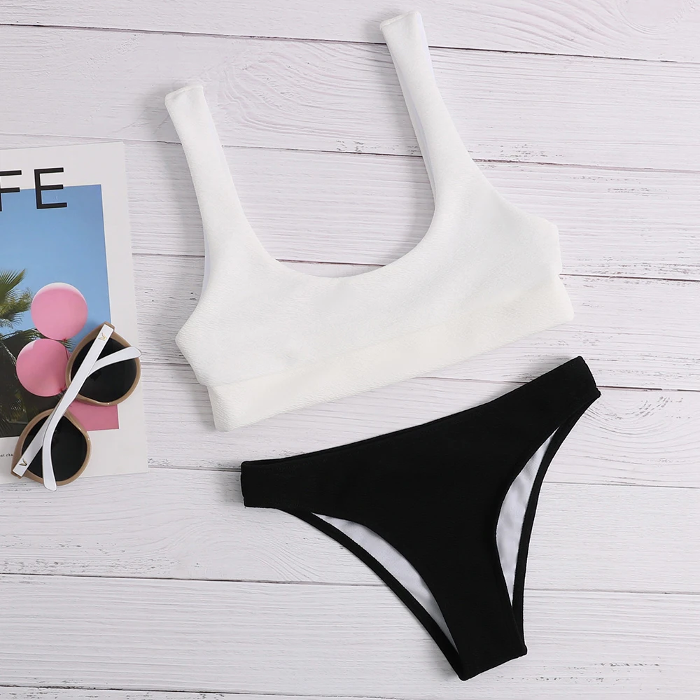 Best Selling Bodysuit Swimsuit Two Pieces Round Neck Solid Swimming Costume Sport Swimwear Woman
Best Selling Bodysuit Swimsuit Two Pieces Round Neck Solid Swimming Costume Sport Swimwear Woman