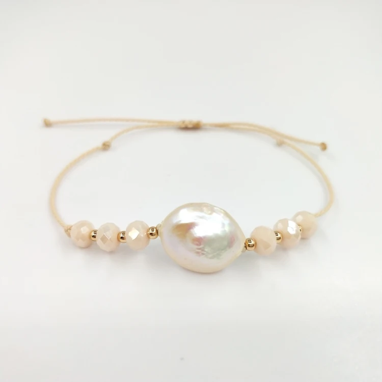 New Style Fashion Handmade Adjustable waxed thread Woven Rope high quality Woven Pearl Bracelets, As picture
New Style Fashion Handmade Adjustable waxed thread Woven Rope high quality Woven Pearl Bracelets, As picture