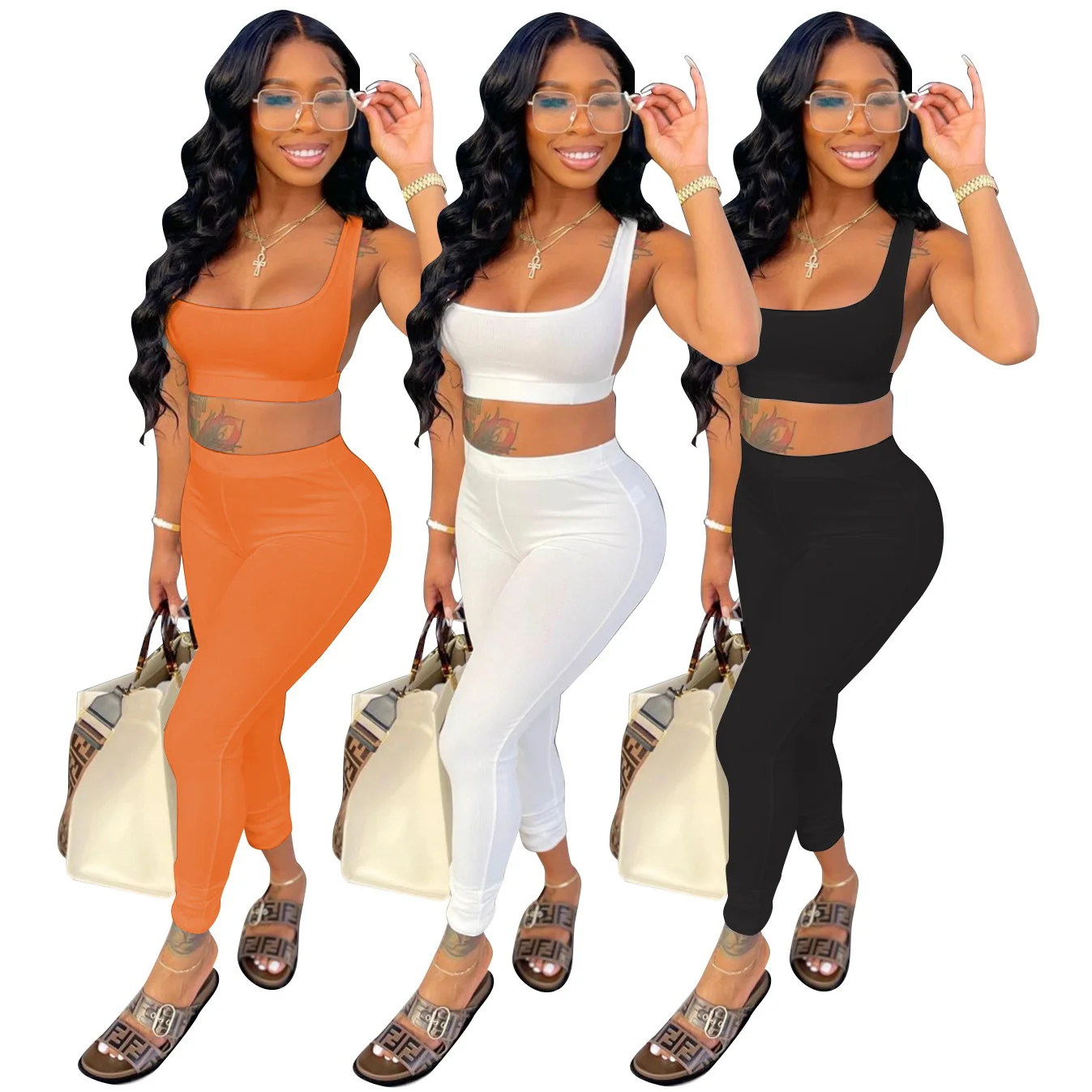 Drop Shipping 1pcs Backless Two Piece Pants Set Women Casual 2 piece Set Outfits Summer Plus Size Sweat Halter Top Pants Set, Black red white
Drop Shipping 1pcs Backless Two Piece Pants Set Women Casual 2 piece Set Outfits Summer Plus Size Sweat Halter Top Pants Set, Black red white