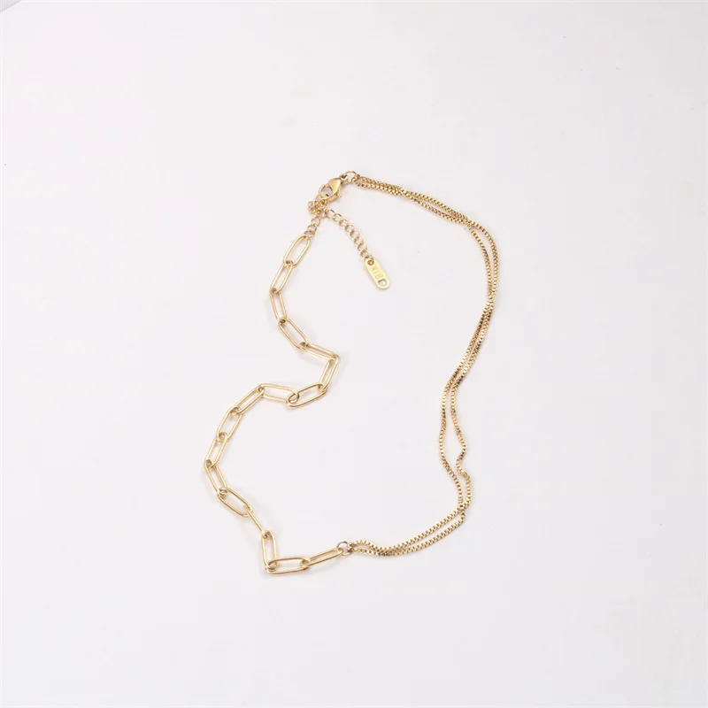Jewelry 18K Gold Plated Safty Pin Mixed Choker Necklace Stainless Steel Necklace Tarnish Free Jewelry Wholesale, Picture
Jewelry 18K Gold Plated Safty Pin Mixed Choker Necklace Stainless Steel Necklace Tarnish Free Jewelry Wholesale, Picture