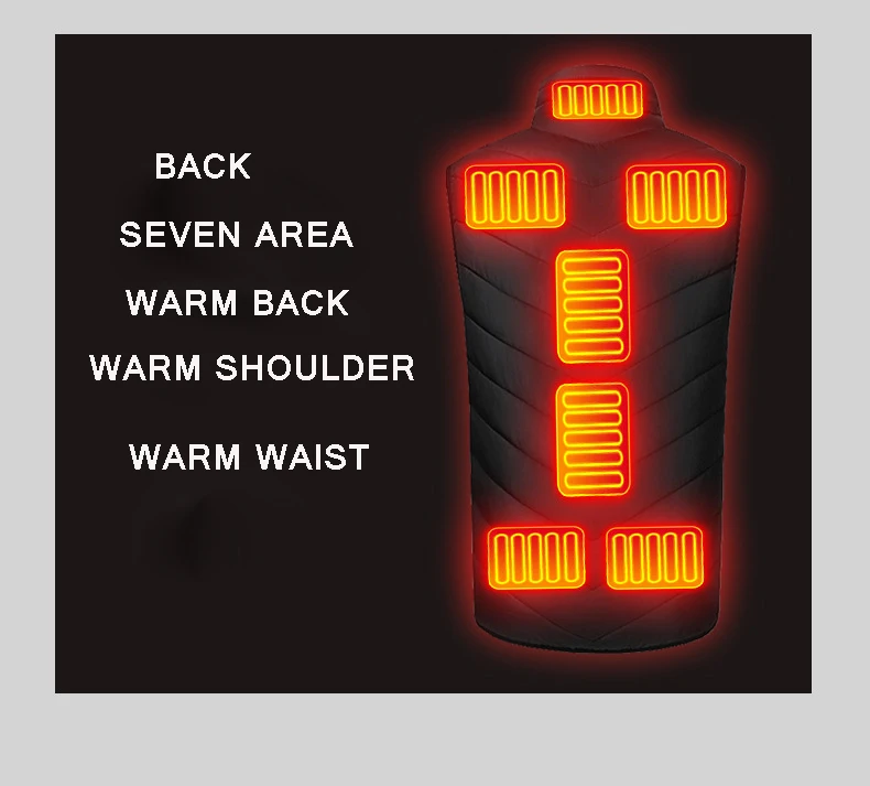 Light Weight Warm Winter Vest Unisex Power Bank Heated Waistcoat with Zipper Pockets, Red, black, blue
Light Weight Warm Winter Vest Unisex Power Bank Heated Waistcoat with Zipper Pockets, Red, black, blue