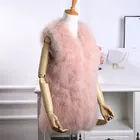 wholesale cheap fashion real fur vest custom winter women sexy turkey fur vest