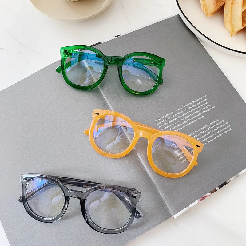 Glasses Frames Round Computer Eyeglasses Arrow Rivet Eyeglasses Frames For Men Women Candy Color Optical Glasses Frames, Custom colors
Glasses Frames Round Computer Eyeglasses Arrow Rivet Eyeglasses Frames For Men Women Candy Color Optical Glasses Frames, Custom colors