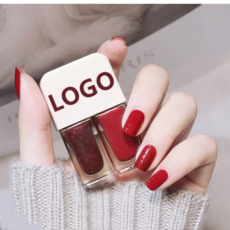 Twins nail polish lasting no baking quick drying non-tearable sequins non-peelable nail set for pregnant women, Color
Twins nail polish lasting no baking quick drying non-tearable sequins non-peelable nail set for pregnant women, Color