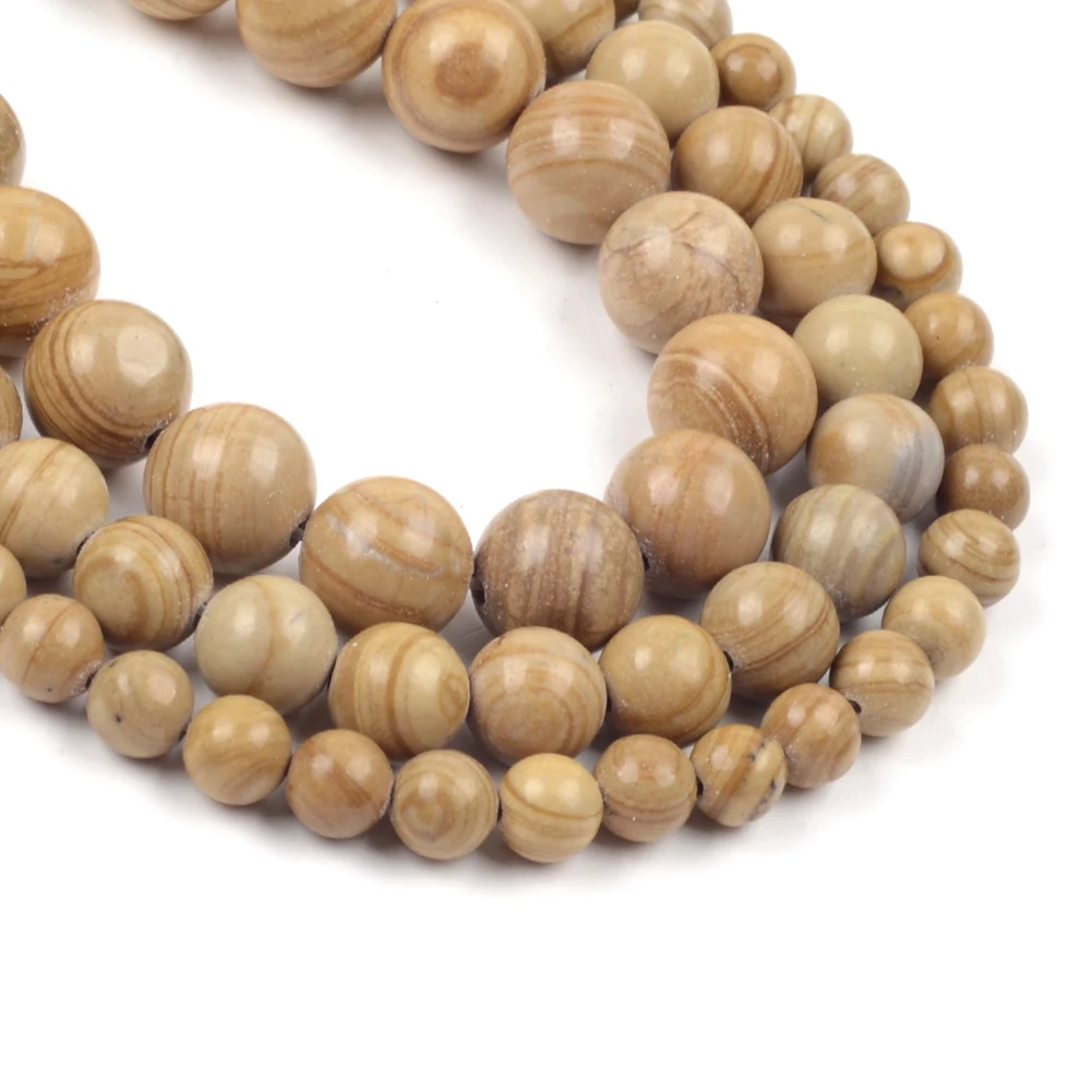Wholesale High Quality Natural Stone Yellow Wood Stripe Pattern jasper Loose Round Beads For Jewelry Making
Wholesale High Quality Natural Stone Yellow Wood Stripe Pattern jasper Loose Round Beads For Jewelry Making