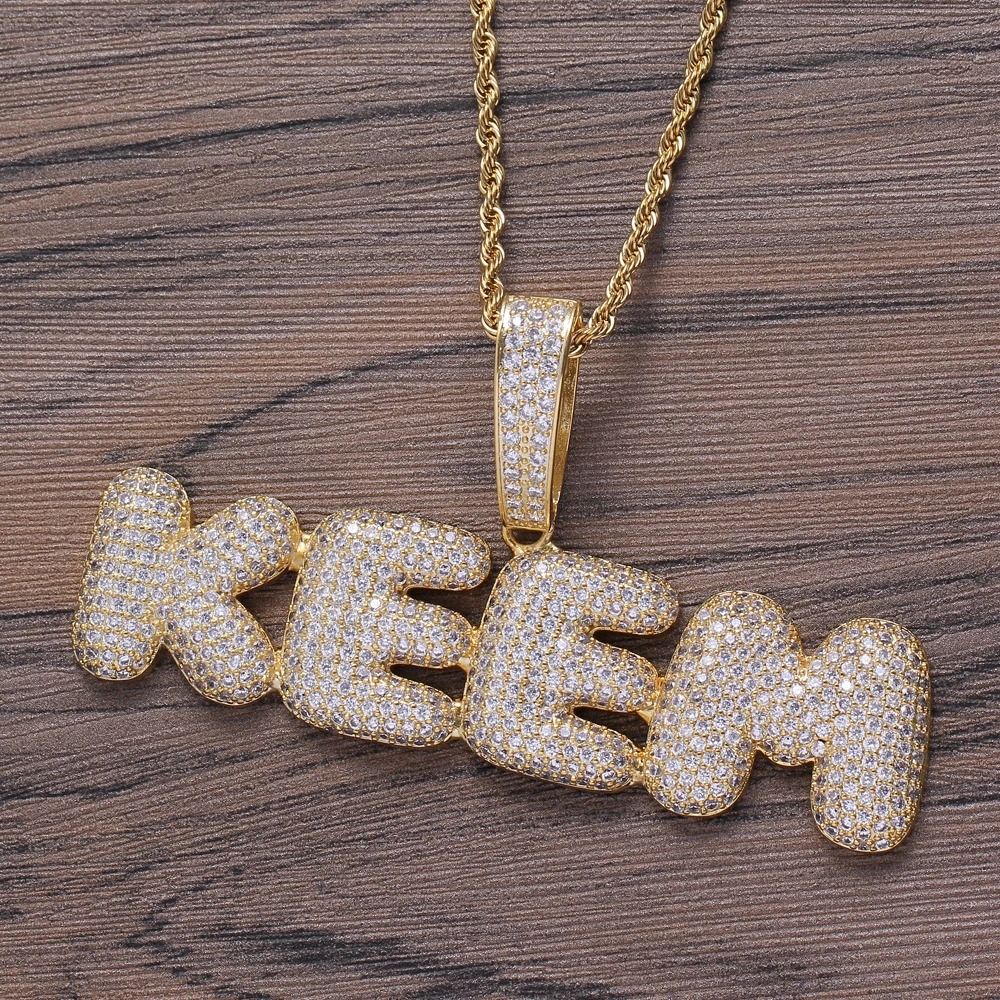 CP02 Custom Name Letters Brass setting CZ Pendant Iced Out AAA Zircon Chain Hip Hop Men Necklace Jewelry Gift
CP02 Custom Name Letters Brass setting CZ Pendant Iced Out AAA Zircon Chain Hip Hop Men Necklace Jewelry Gift
