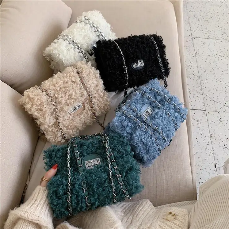 New autumn/winter style chain plush hand bags women handbags ladies bags designer handbag for women purses, 5 color
New autumn/winter style chain plush hand bags women handbags ladies bags designer handbag for women purses, 5 color