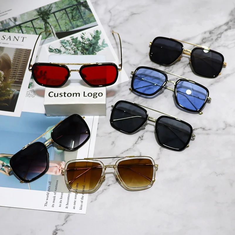 Luxury Square Metal Sunglasses Vintage Square Sun Glasses Gold Frame Retro Brand Designer Classic Ironman Shades UV400, 11 colors
Luxury Square Metal Sunglasses Vintage Square Sun Glasses Gold Frame Retro Brand Designer Classic Ironman Shades UV400, 11 colors