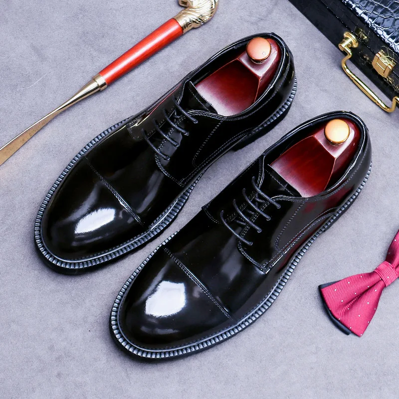 Dropshipping Leather shoes men business casual dress trend four seasons British style shoe men, Black
Dropshipping Leather shoes men business casual dress trend four seasons British style shoe men, Black