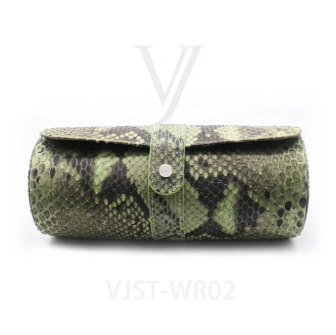 Fast lead time genuine python leather watches roll Fashion luxury traveling storage gift
Fast lead time genuine python leather watches roll Fashion luxury traveling storage gift