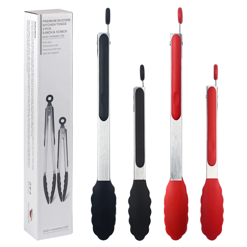 2 PCS Heat Resistance Barbecue Grill Tongs Non-Slip Silicone Stainless Steel Locking Food Tongs
2 PCS Heat Resistance Barbecue Grill Tongs Non-Slip Silicone Stainless Steel Locking Food Tongs