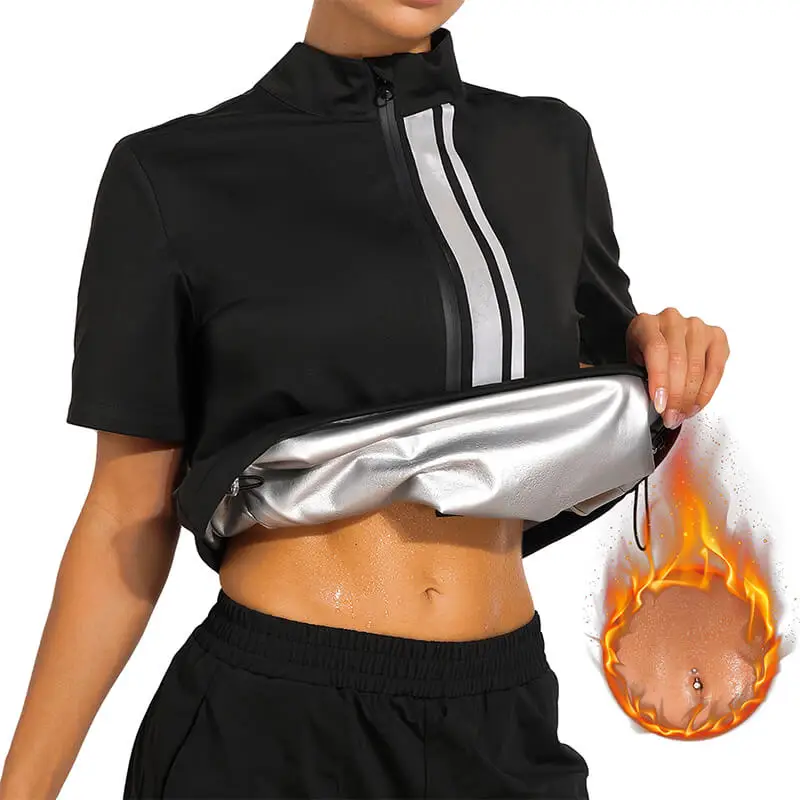 Private Label Custom Logo Women Sauna Short Sleeve Jacket Weight Loss Workout Jacket Sweat Sauna Suit
Private Label Custom Logo Women Sauna Short Sleeve Jacket Weight Loss Workout Jacket Sweat Sauna Suit