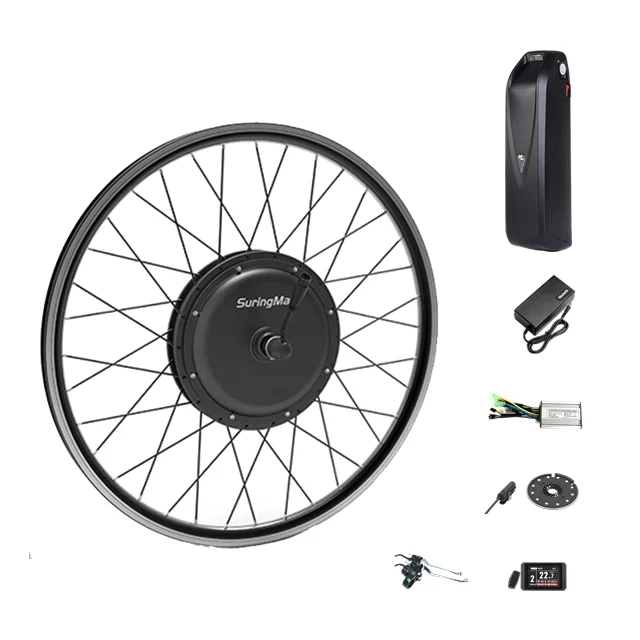 Factory cheap price Suringmax 48v 1000w hub motor electric bike kit for bicycle, Black
Factory cheap price Suringmax 48v 1000w hub motor electric bike kit for bicycle, Black