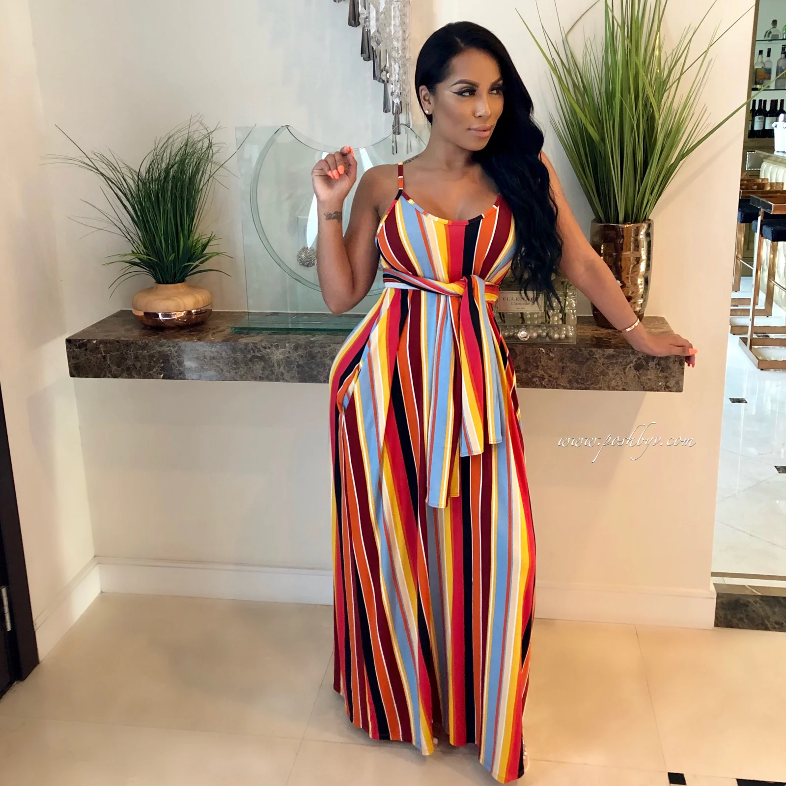 2021 Latest Design Women Spaghetti Strap Striped Dress Summer High Waist Loose Casual Dresses
2021 Latest Design Women Spaghetti Strap Striped Dress Summer High Waist Loose Casual Dresses