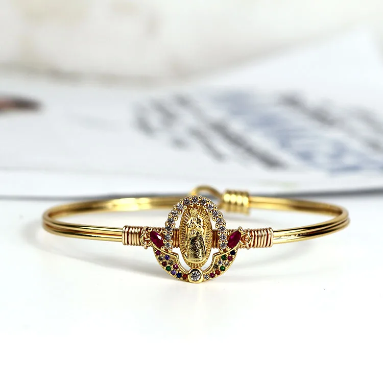 BZ1024 Trendy Fashion Madonna Bangle Gold plated Diamond CZ Micro Pave Brass Bangles Jewelry
BZ1024 Trendy Fashion Madonna Bangle Gold plated Diamond CZ Micro Pave Brass Bangles Jewelry