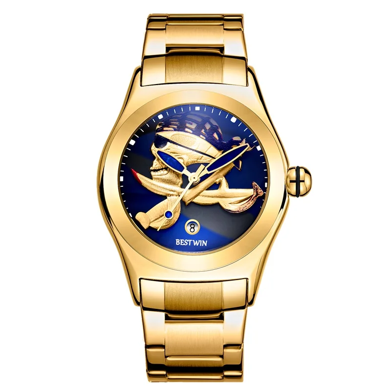 BESTWIN 6274 Brand Fashion 3D Skull Dial Sports Men Wrist Watches Luxury Stainless Steel Waterproof Date Clock Men Quartz Watch
BESTWIN 6274 Brand Fashion 3D Skull Dial Sports Men Wrist Watches Luxury Stainless Steel Waterproof Date Clock Men Quartz Watch