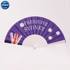 Color Paper Fan Custom Full Color Printed Paper Foldable Hand Fan