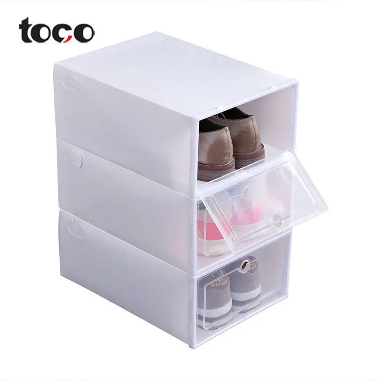 toco custom plastic female"s shoe storage box foldable clear drawer case high quality shoe box, White.red.blue.black.grey
toco custom plastic female"s shoe storage box foldable clear drawer case high quality shoe box, White.red.blue.black.grey