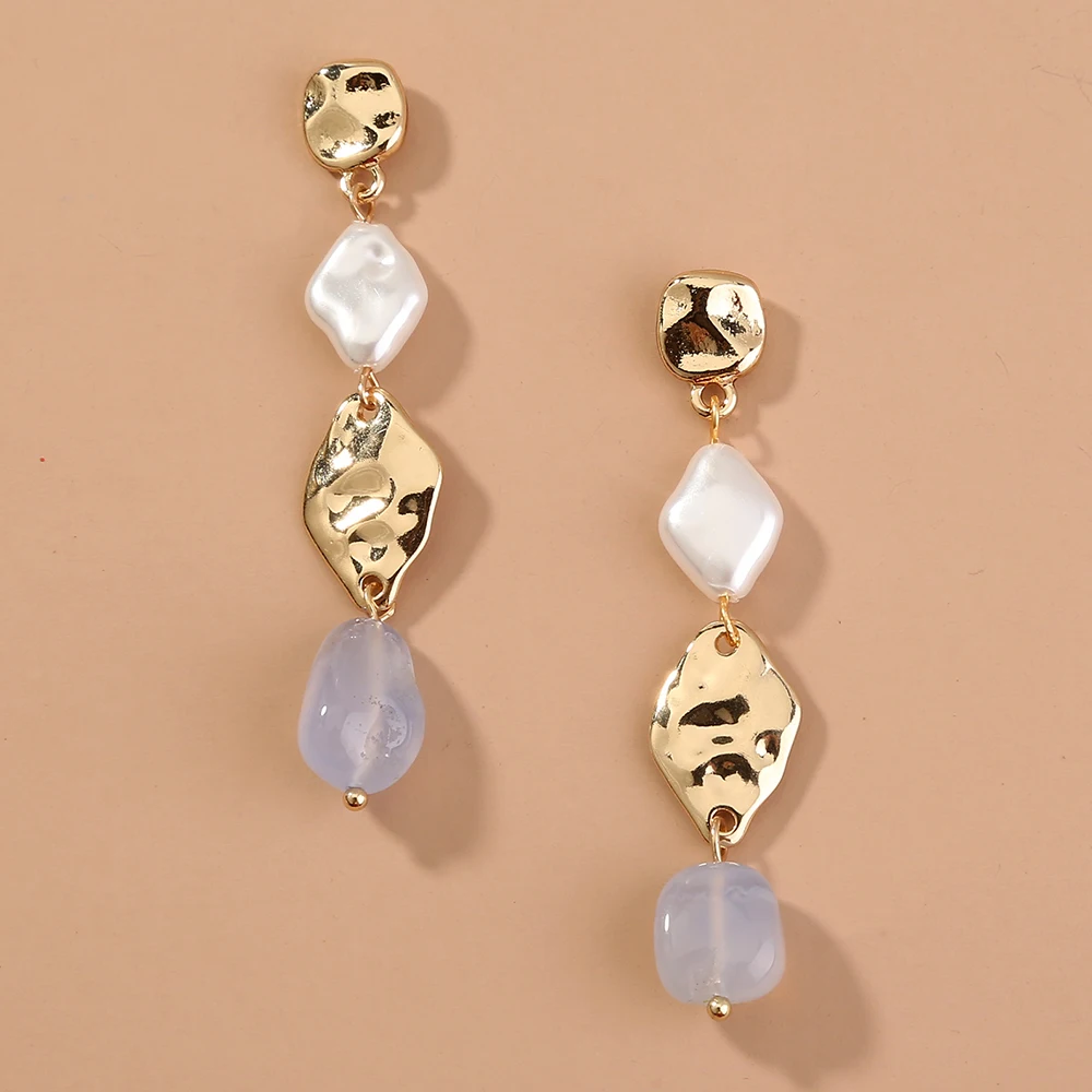 Fashion Temperament Jelly Natural Stone Earrings Rhombic Pearl Gift Jewelry For Women
Fashion Temperament Jelly Natural Stone Earrings Rhombic Pearl Gift Jewelry For Women