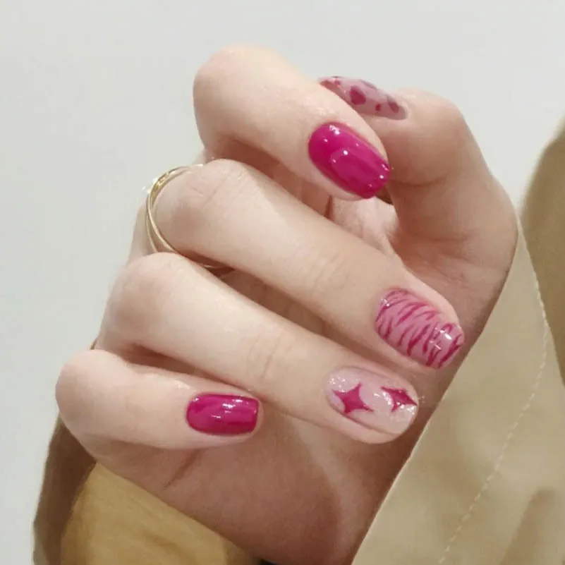 Square Clear Designer Press On Nails Unique Full Color Private Label Cover Leopard Nails Tips, Picture
Square Clear Designer Press On Nails Unique Full Color Private Label Cover Leopard Nails Tips, Picture