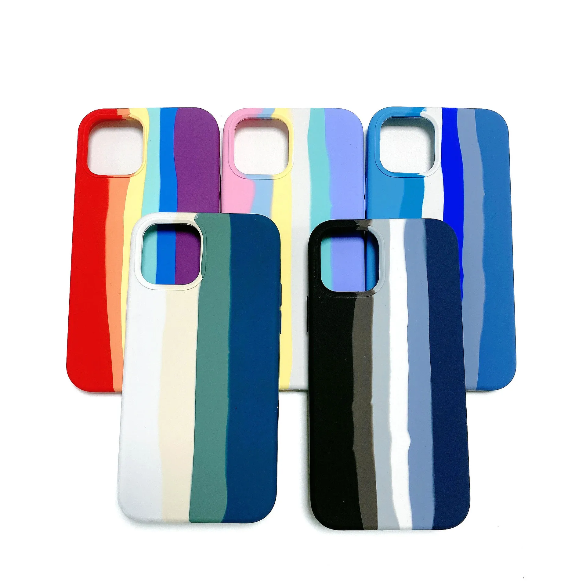 Rainbow Phone case Design With Oem Logo Soft Liquid Silicone Mobile Phone Case for Iphone, Multiple colors
Rainbow Phone case Design With Oem Logo Soft Liquid Silicone Mobile Phone Case for Iphone, Multiple colors