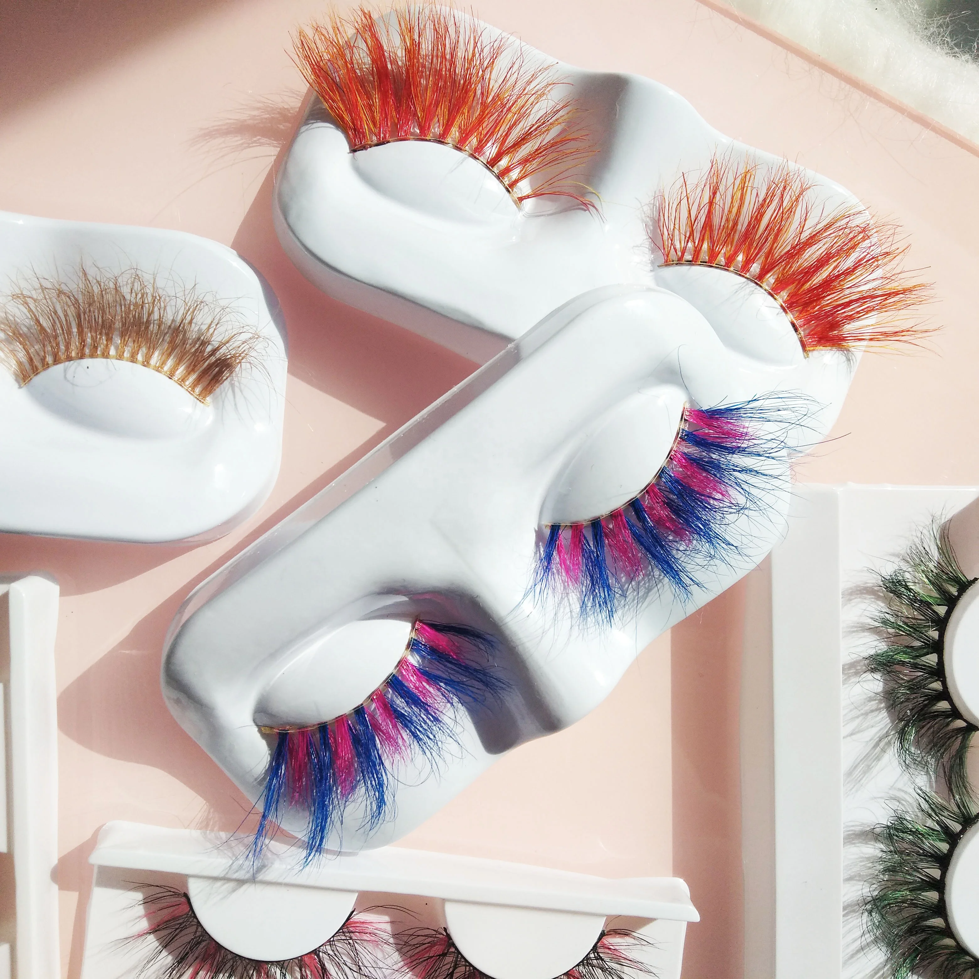 Wholesale 3d Lashes Comfortable Fluffy Silky Mink colorful Eyelashes With own logo packaging OEM, Colors
Wholesale 3d Lashes Comfortable Fluffy Silky Mink colorful Eyelashes With own logo packaging OEM, Colors