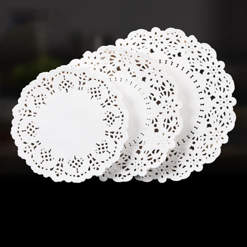 Wholesale LOW MOQ disposable food oil absorbent paper white round lace paper doilies for sale
Wholesale LOW MOQ disposable food oil absorbent paper white round lace paper doilies for sale