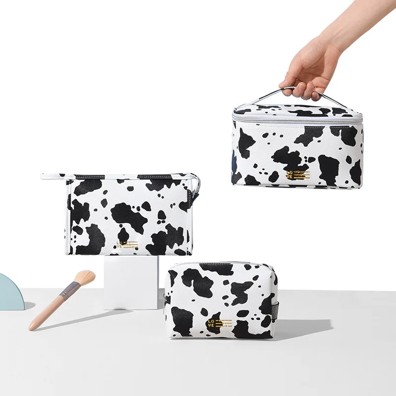 Hot Sale Wholesale New Brand PU Leather Makeup Bag Makeup Bag Cosmetic For Women Cow Pattern Makeup Organizer Bag, Black and white
Hot Sale Wholesale New Brand PU Leather Makeup Bag Makeup Bag Cosmetic For Women Cow Pattern Makeup Organizer Bag, Black and white