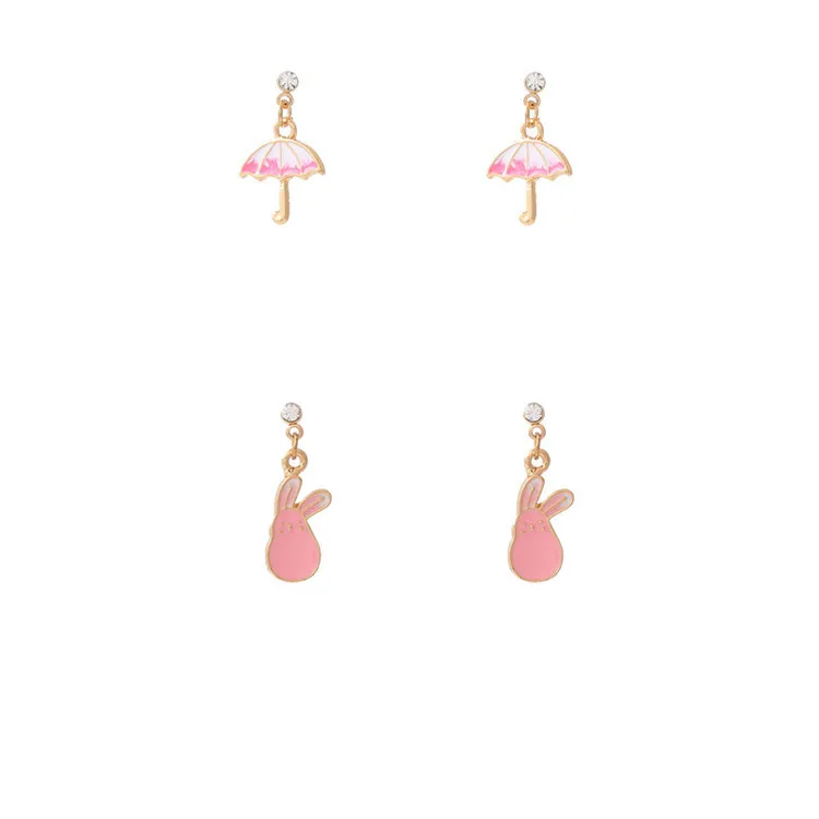 Sweet and popular children's earrings net red with the same pink rabbit alloy oil drop earrings earrings, Picture shows
Sweet and popular children's earrings net red with the same pink rabbit alloy oil drop earrings earrings, Picture shows
