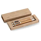 Pen Gift Ball Eco Friendly Custom Logo Wooden Pen With Case Gift Ball Pen Set Bamboo Stylus Pen Set With Box
