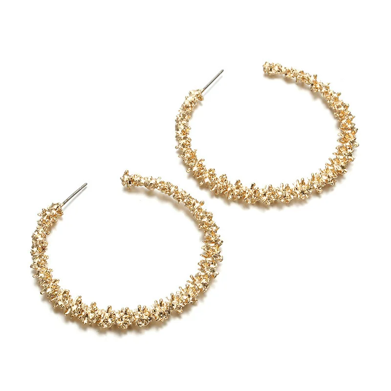 2021 New Arrival Big 46mm 4.6cm Real Gold Plated Twisted Hoop Earrings Large Circle Creole Hoop Earrings For Girls, Gold color
2021 New Arrival Big 46mm 4.6cm Real Gold Plated Twisted Hoop Earrings Large Circle Creole Hoop Earrings For Girls, Gold color
