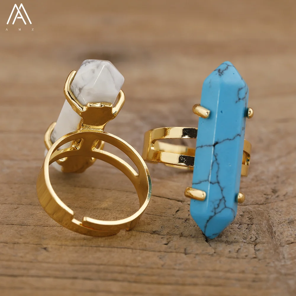 Double Point Ring for Women Jewelry, Bullet Shape Natural Stone Crystal Rings, Wholesale Bulk
Double Point Ring for Women Jewelry, Bullet Shape Natural Stone Crystal Rings, Wholesale Bulk
