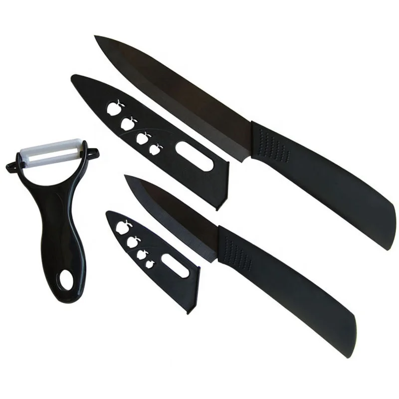 FINDKING Super quality black blade 3pcs Gift Set 4 inch and 5 inch knife peeler and covers Ceramic Knife Set Kitchen Knife set
FINDKING Super quality black blade 3pcs Gift Set 4 inch and 5 inch knife peeler and covers Ceramic Knife Set Kitchen Knife set