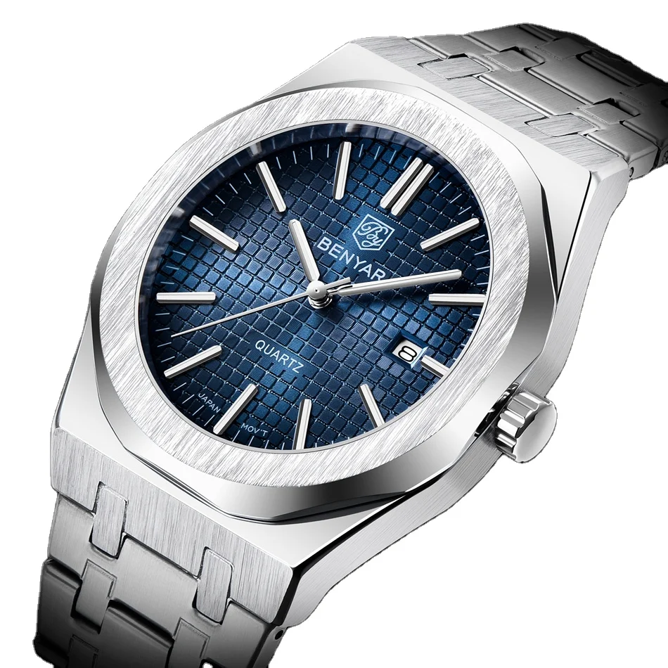 Hot Selling Benyar Men's Watch Imported Movement Quartz Watches Calendar Waterproof Fashion Sports Watch for Men Benyar 5156
Hot Selling Benyar Men's Watch Imported Movement Quartz Watches Calendar Waterproof Fashion Sports Watch for Men Benyar 5156