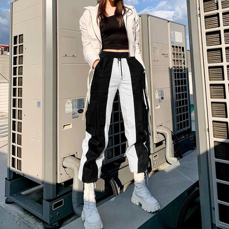 2020 New joys high street sport casual women pants black women's trousers & pants ladies sport pants, Solid
2020 New joys high street sport casual women pants black women's trousers & pants ladies sport pants, Solid