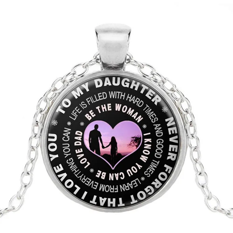 Wholesale Time Gem Pendant Necklace, Dad's Love for Daughter, Jewelry Gifts 
Wholesale Time Gem Pendant Necklace, Dad's Love for Daughter, Jewelry Gifts