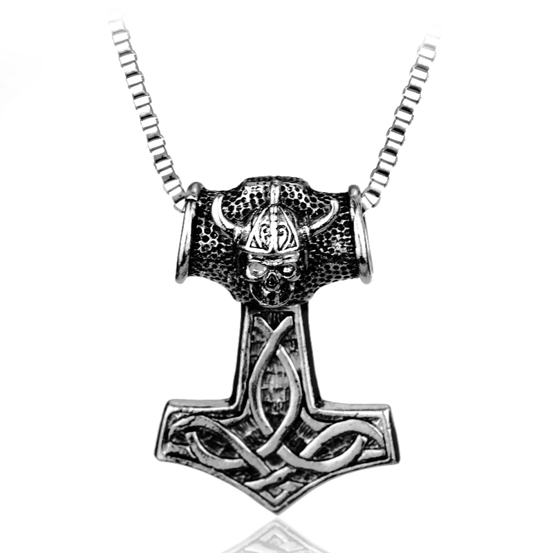 Caliente escandinavo nórdico Amule vikingo amuleto colgante de joyería de collar de hombre