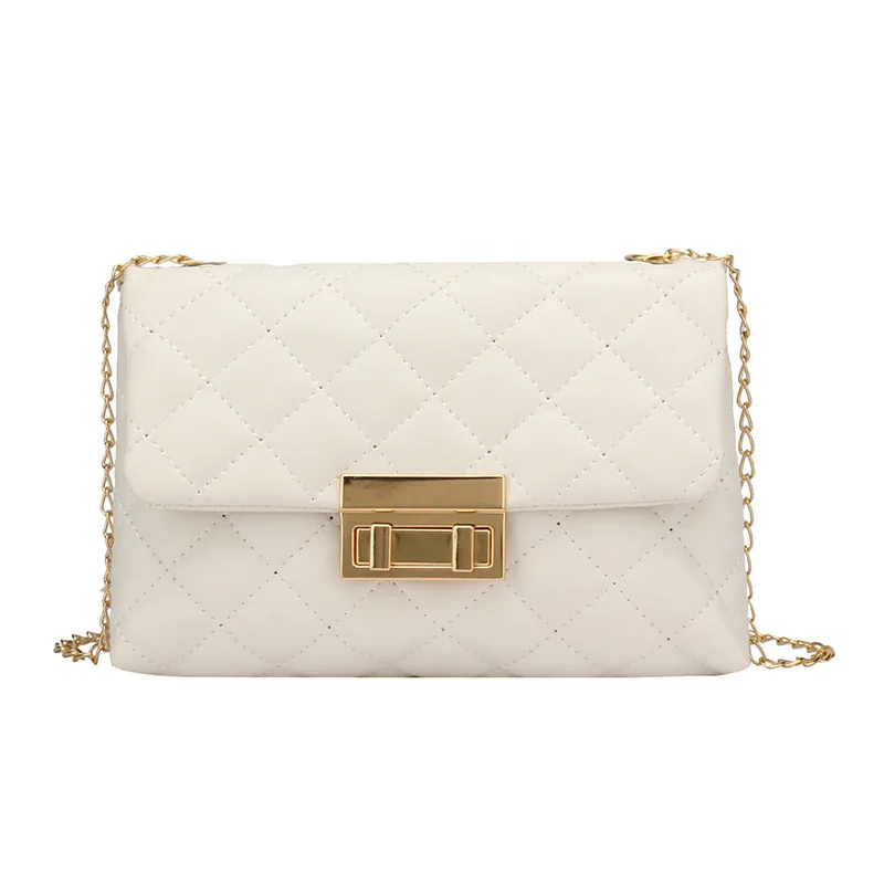 Fashion Chains Sewing Thread Crossbody Hand Bags For Women PU Ladies Purses Girl Diamond Lattice Quilting Square Handbags
Fashion Chains Sewing Thread Crossbody Hand Bags For Women PU Ladies Purses Girl Diamond Lattice Quilting Square Handbags