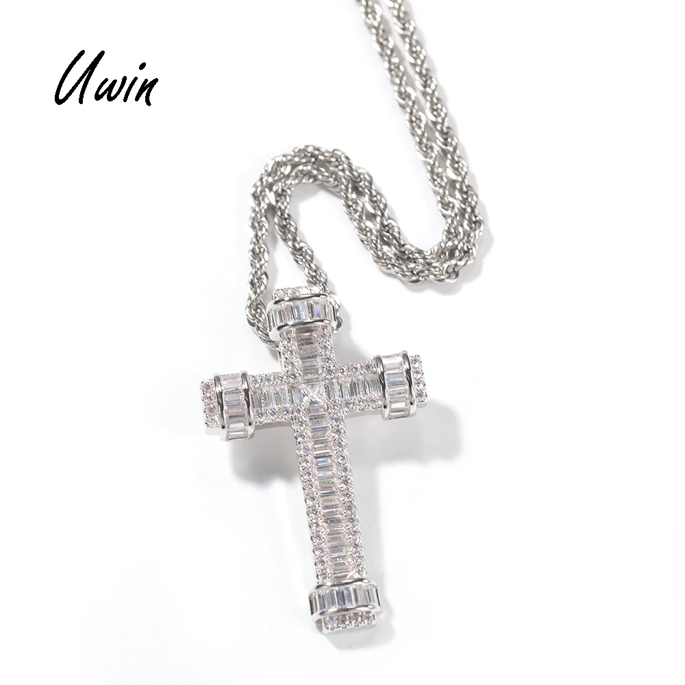 18K Gold Plated Cubic Zirconia Cross Pendant Necklace Baguette CZ Style Hip Hop Dropshipping Jewelries
18K Gold Plated Cubic Zirconia Cross Pendant Necklace Baguette CZ Style Hip Hop Dropshipping Jewelries
