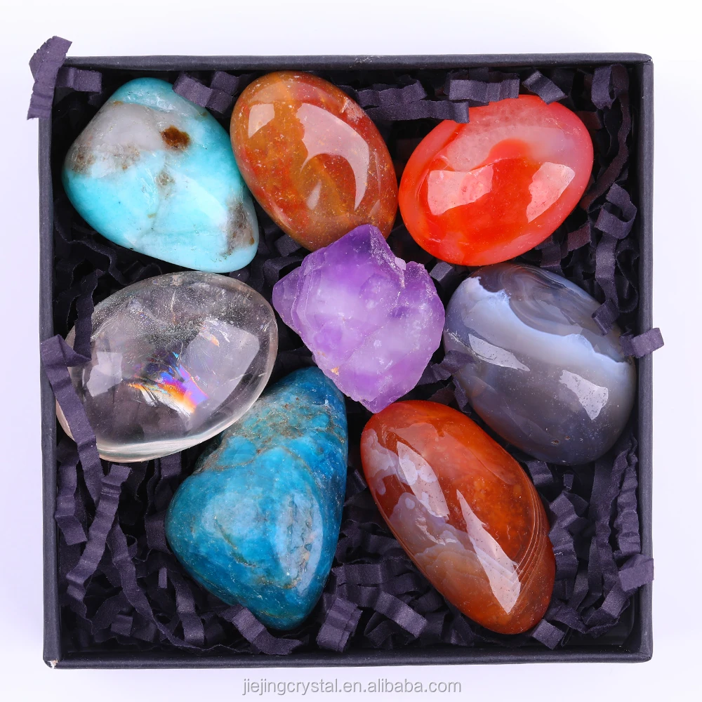 wholesale 7 chakra crystal natural set meditation crystals