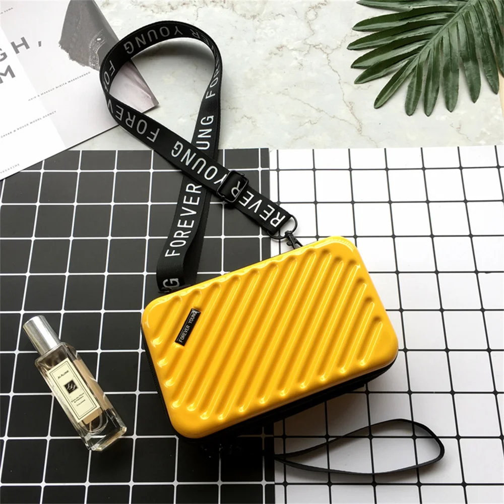 Mini Women ABS+PC Luggage cosmetic bag Laser Holographic Messenger Shoulder Bag Crossbody Bag for women
Mini Women ABS+PC Luggage cosmetic bag Laser Holographic Messenger Shoulder Bag Crossbody Bag for women